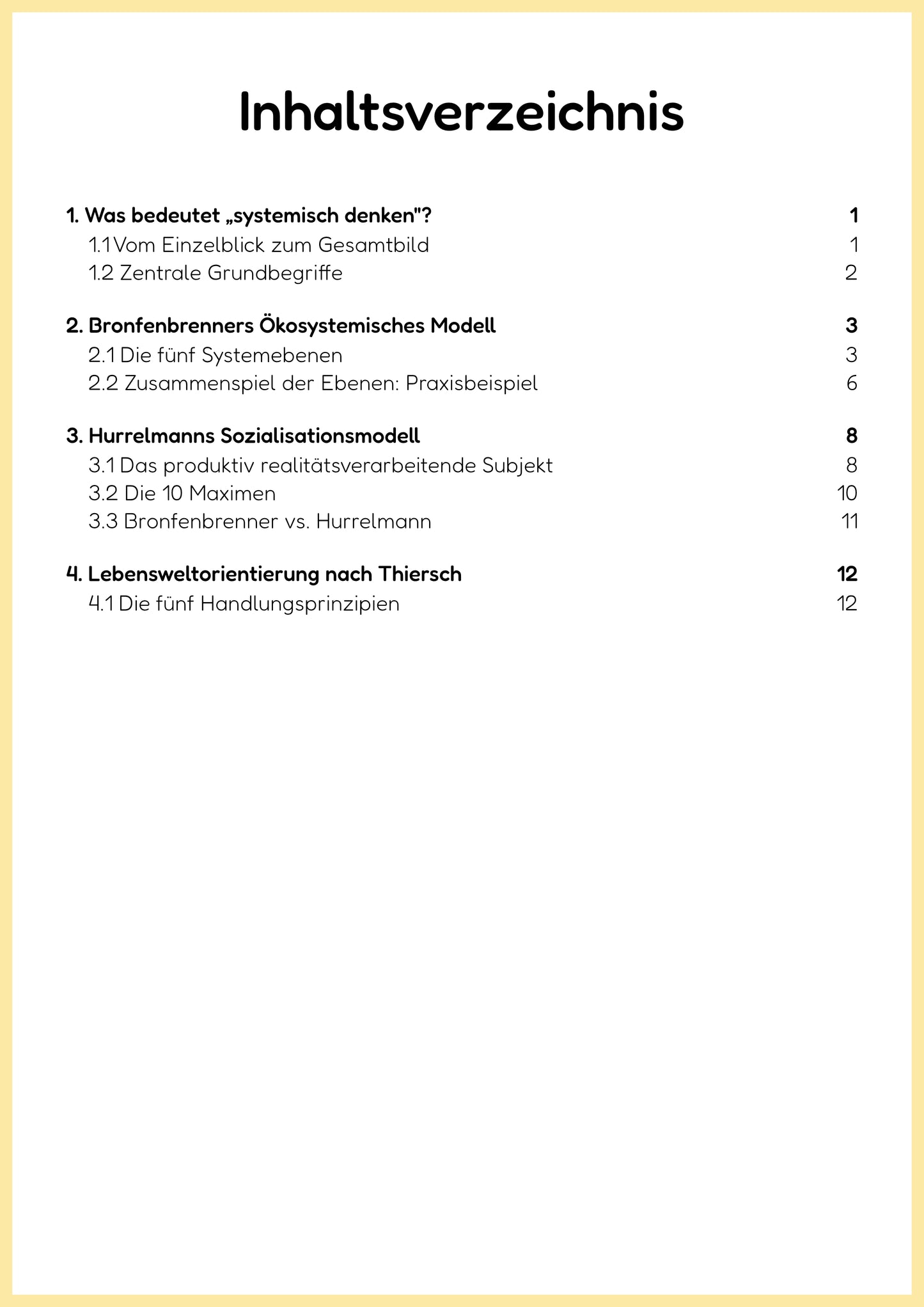 Systemisches Denken in der Sozialpädagogik