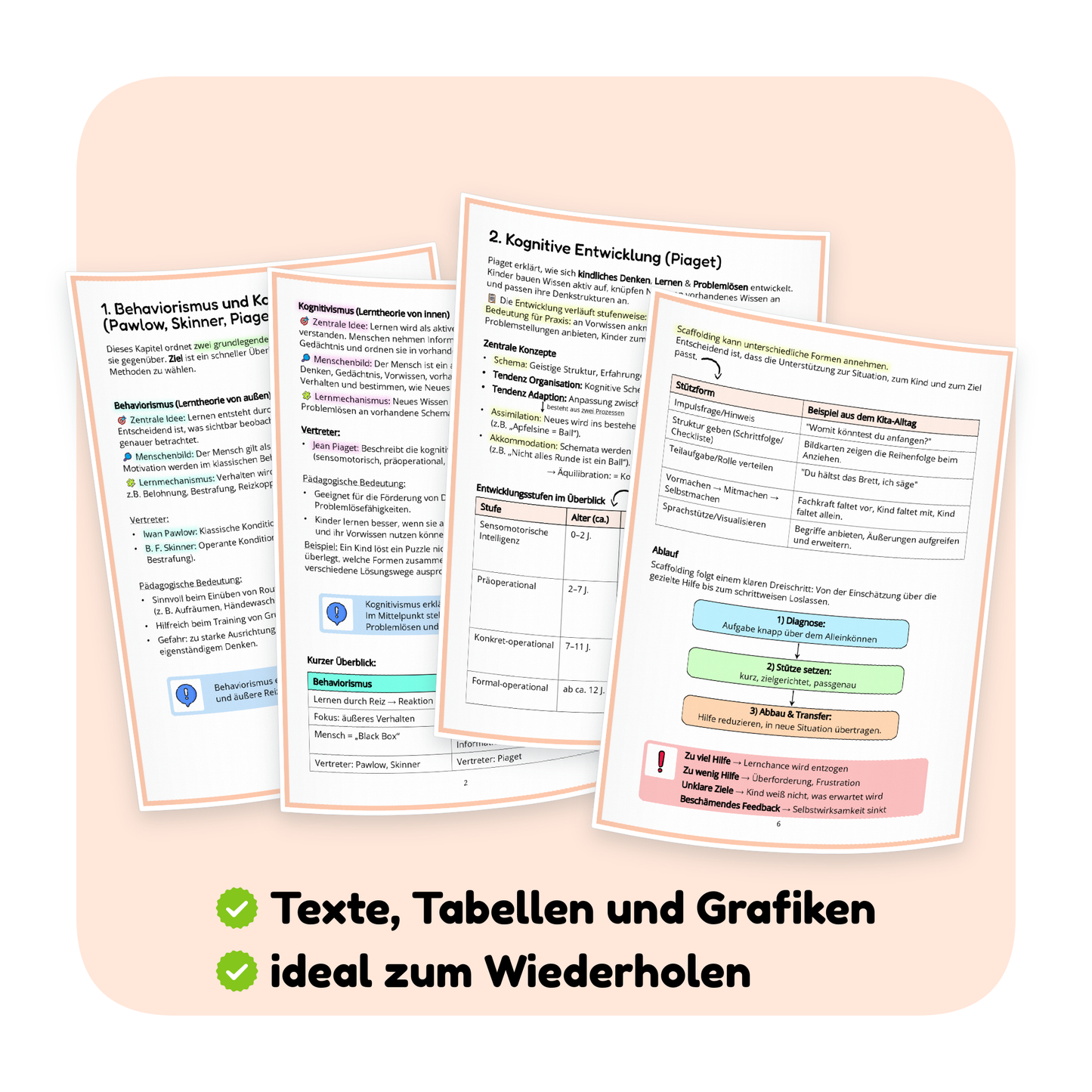 Seitenvorschau der PDF-Zusammenfassung „Lerntheorien Teil 2“ | ErzieherWissen