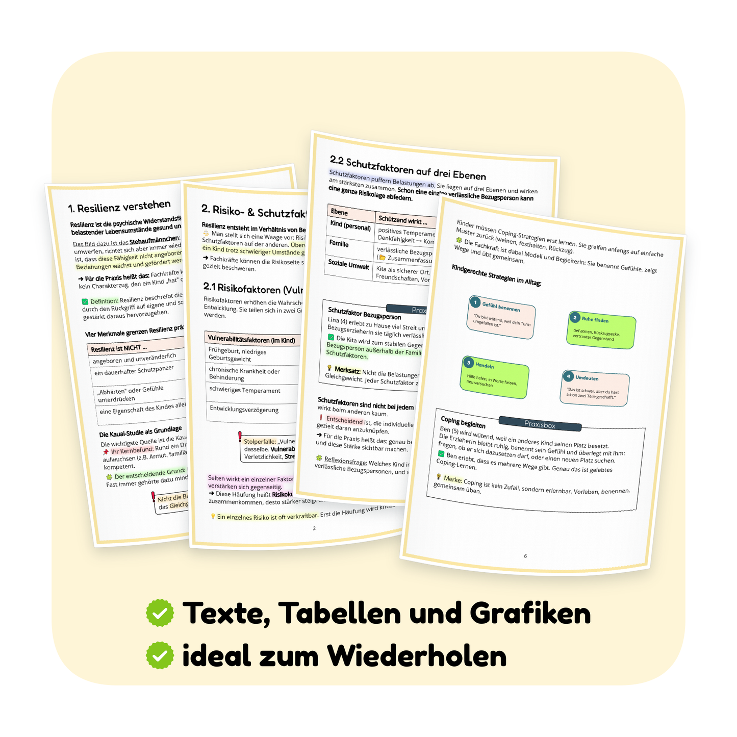 Seitenvorschau der PDF-Zusammenfassung „Resilienz bei Kindern fördern“ | ErzieherWissen