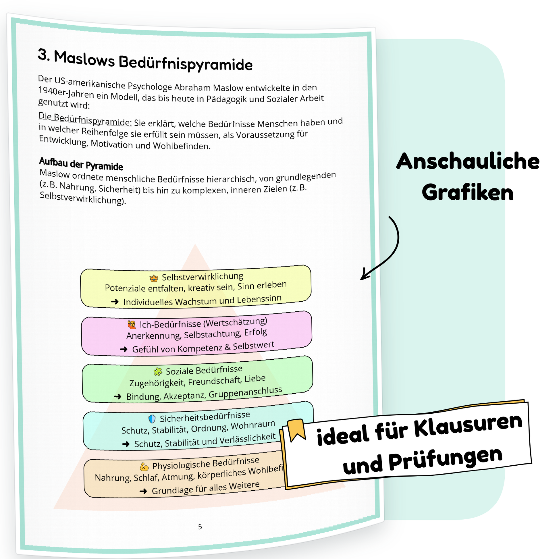 Beispielseite der PDF-Zusammenfassung „Gesundheit- und Selbstmanagement“ | ErzieherWissen