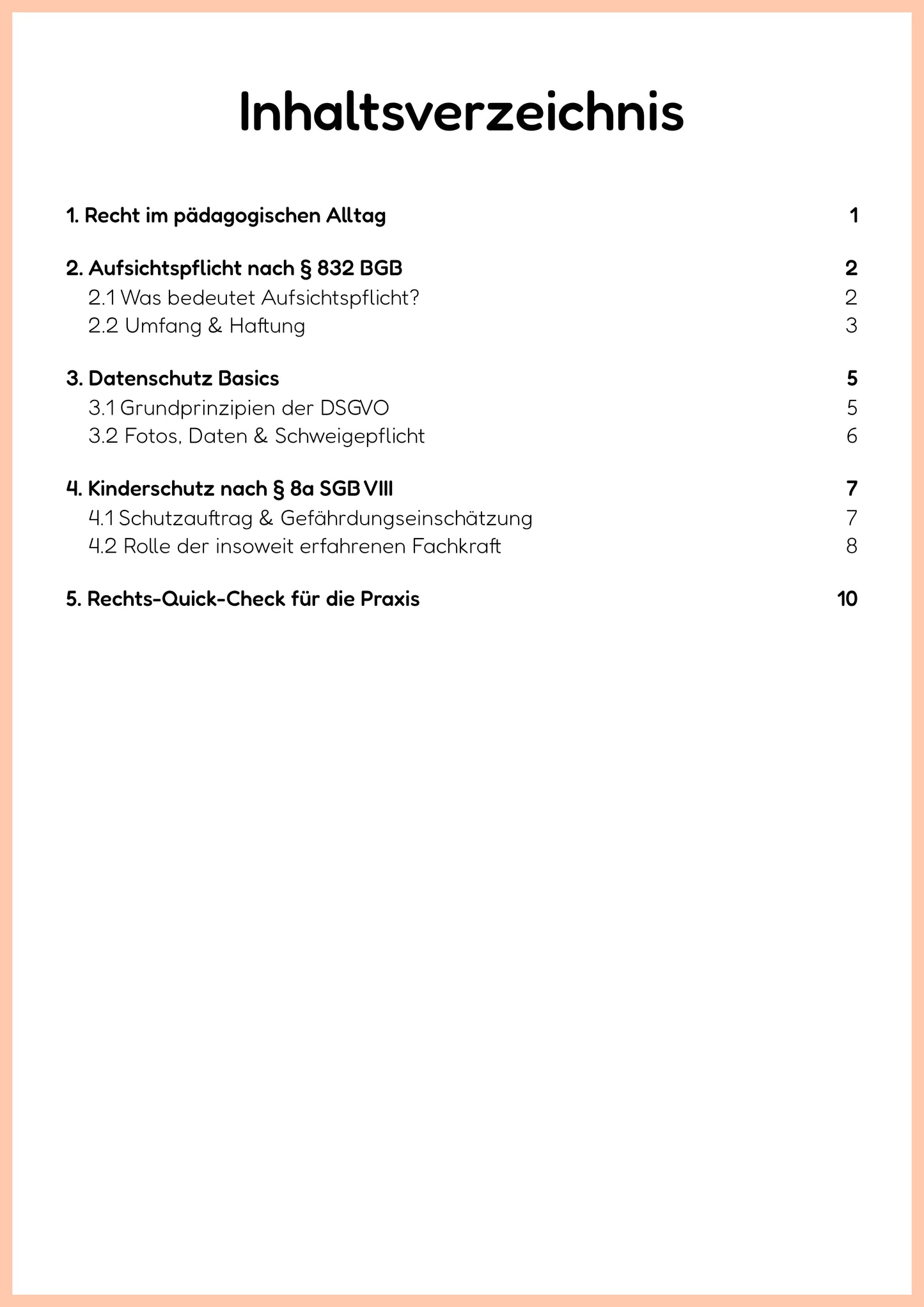 Rechtliche Grundlagen der Gruppenarbeit