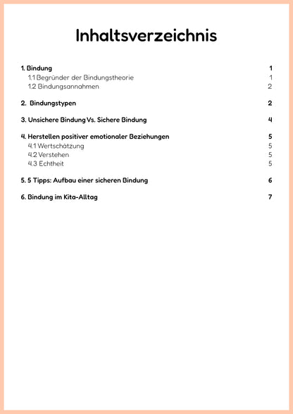 Inhaltsverzeichnis von „Bundle 3: Entwicklung, Bindung & Resilienz“ – enthaltene PDF-Zusammenfassungen | ErzieherWissen