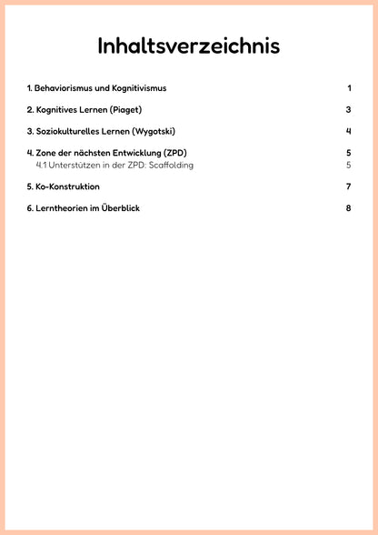 Bundle 5: Beobachtung & Lernmodelle