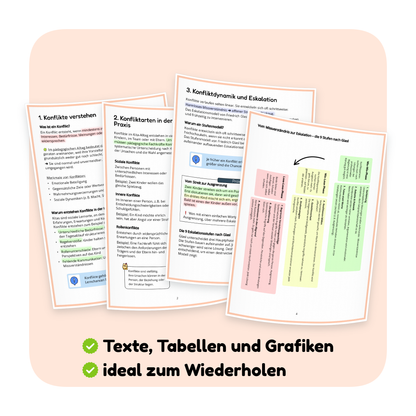Seitenvorschau der PDF-Zusammenfassung „Konflikte in der Kita“ | ErzieherWissen