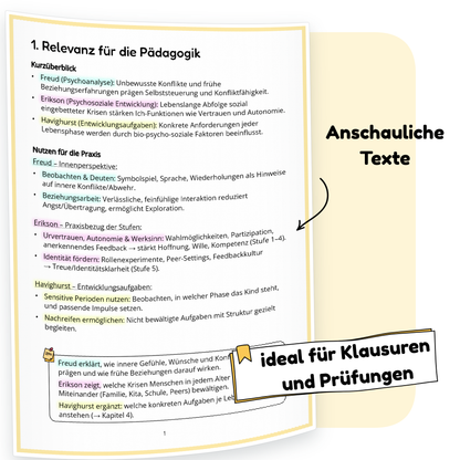 Beispielseite der PDF-Zusammenfassung „Soziale Entwicklung verstehen“ | ErzieherWissen