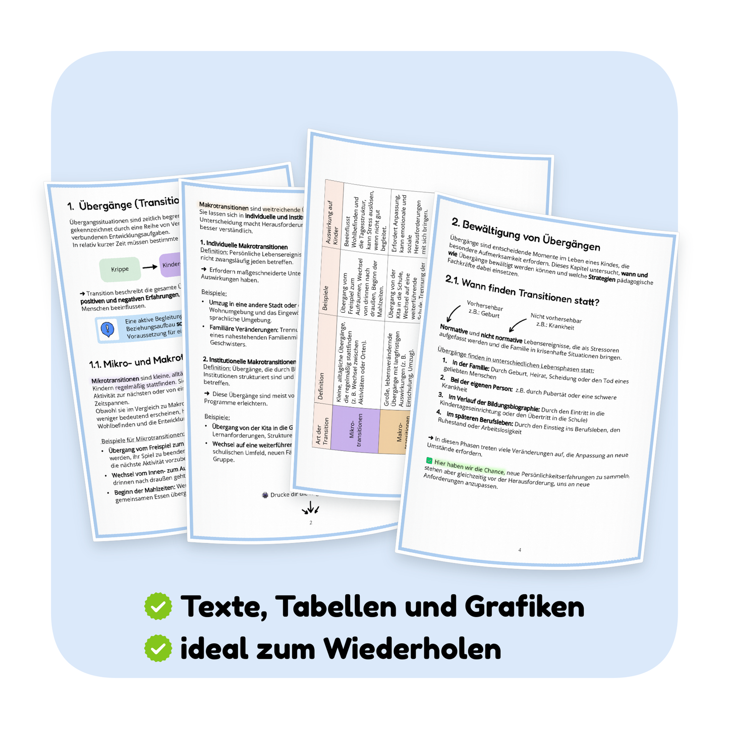 Seitenvorschau der PDF-Zusammenfassung „Übergänge im Leben von Kindern“ | ErzieherWissen